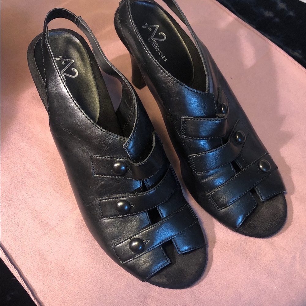 Aerosoles A2 Amore open toe heels 9.5